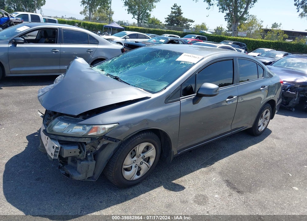 2013 HONDA CIVIC LX VIN: 19XFB2F58DE274370