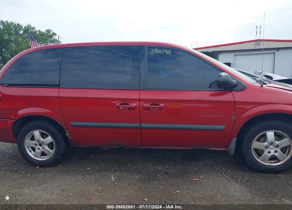 2005 DODGE CARAVAN SXT VIN: 1D4GP45R75B435282