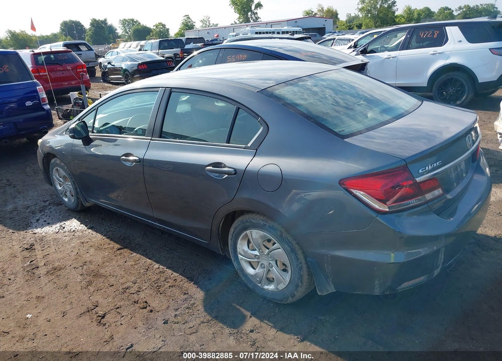 2013 HONDA CIVIC LX VIN: 19XFB2E58DE064496