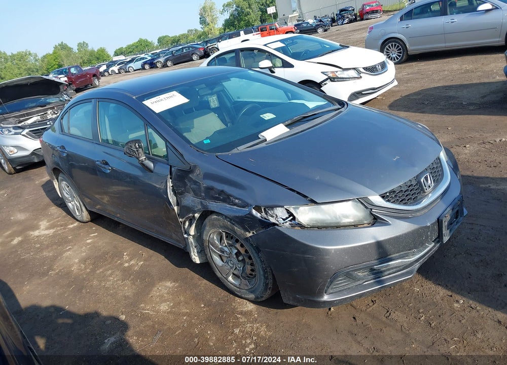 2013 HONDA CIVIC LX VIN: 19XFB2E58DE064496