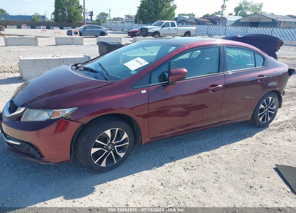 2014 HONDA CIVIC EX VIN: 19XFB2F83EE001218