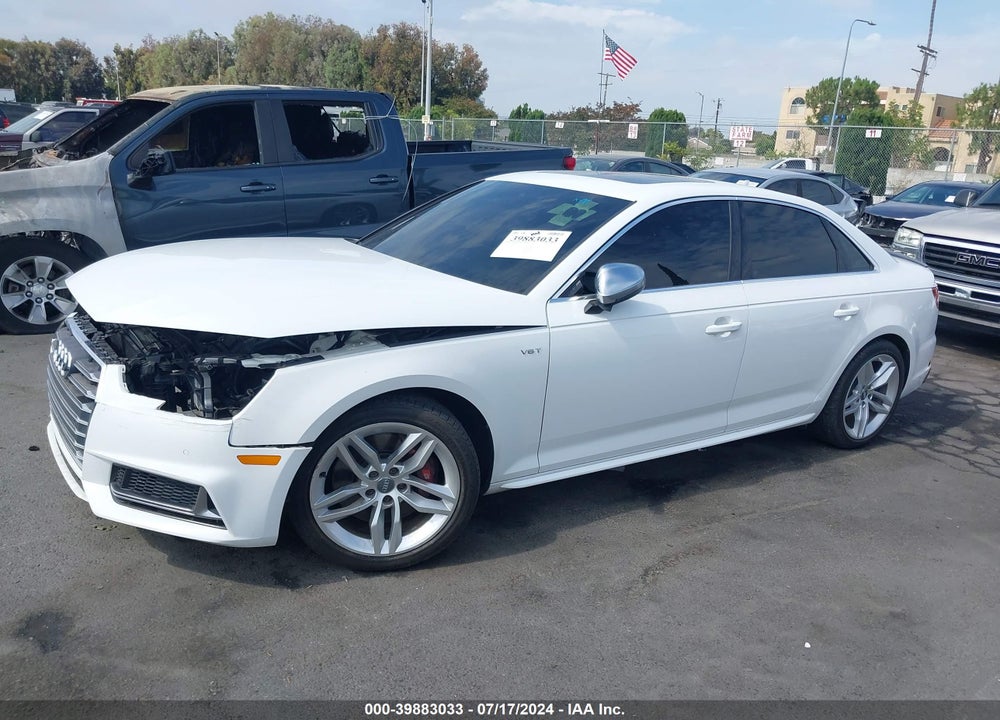 2018 AUDI S4 3.0T PREMIUM PLUS VIN: WAUB4AF43JA015291