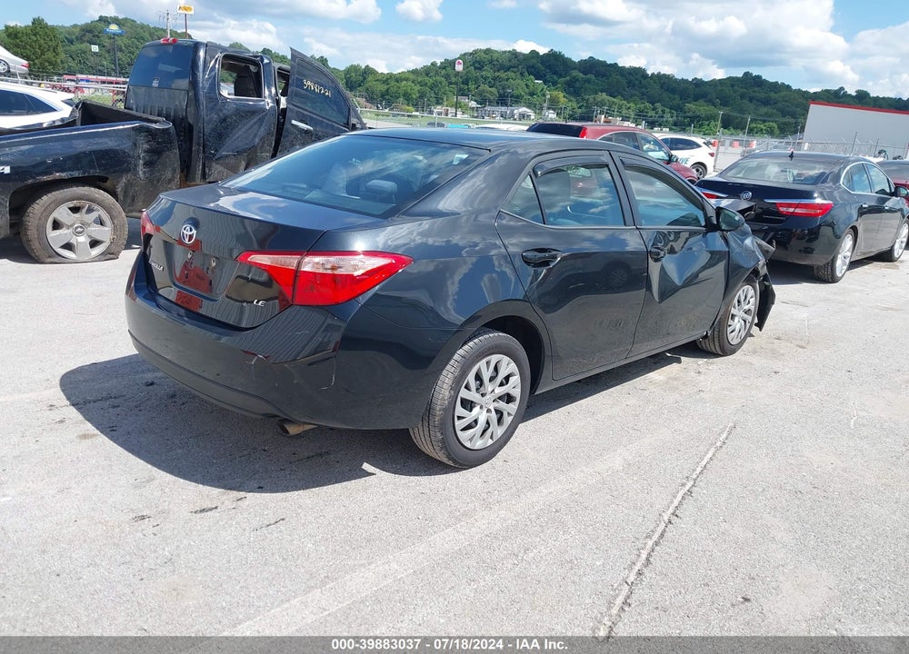 2019 TOYOTA COROLLA LE VIN: 2T1BURHE5KC234709