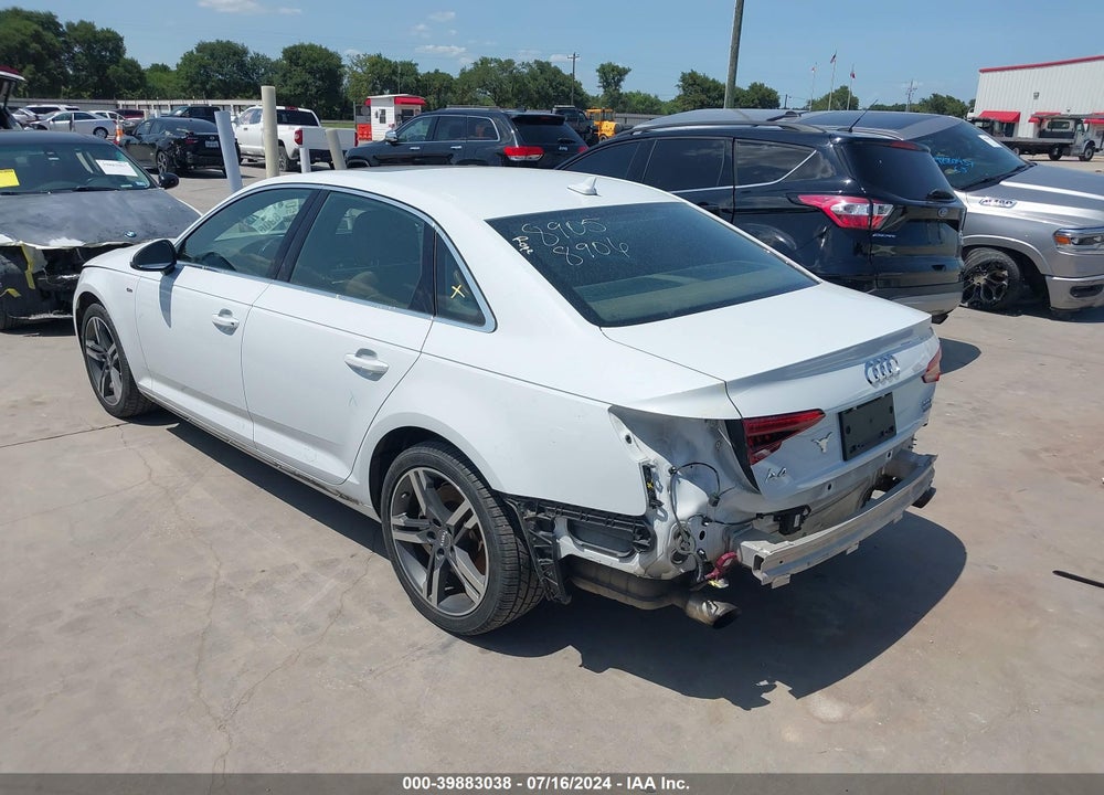 2017 AUDI A4 2.0T PREMIUM VIN: WAUENAF45HN032865