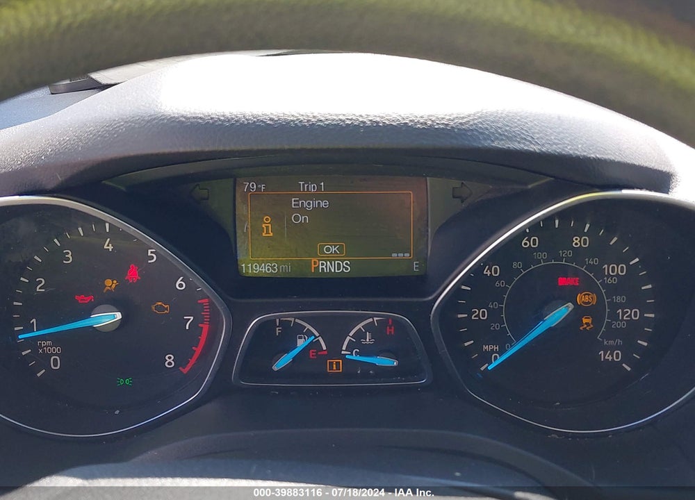 2017 FORD ESCAPE S VIN: 1FMCU0F75HUC22328