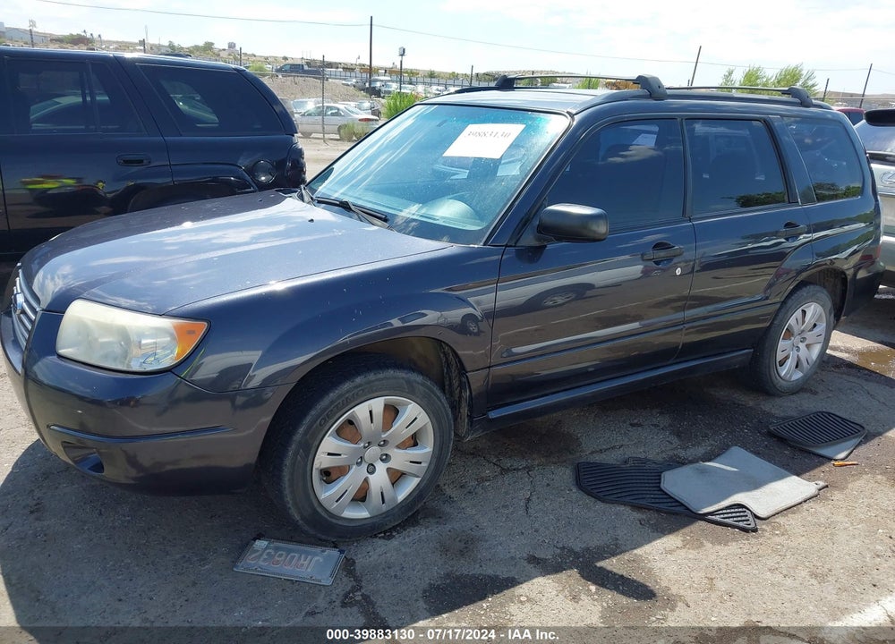 2008 SUBARU FORESTER 2.5X VIN: JF1SG63638H708351