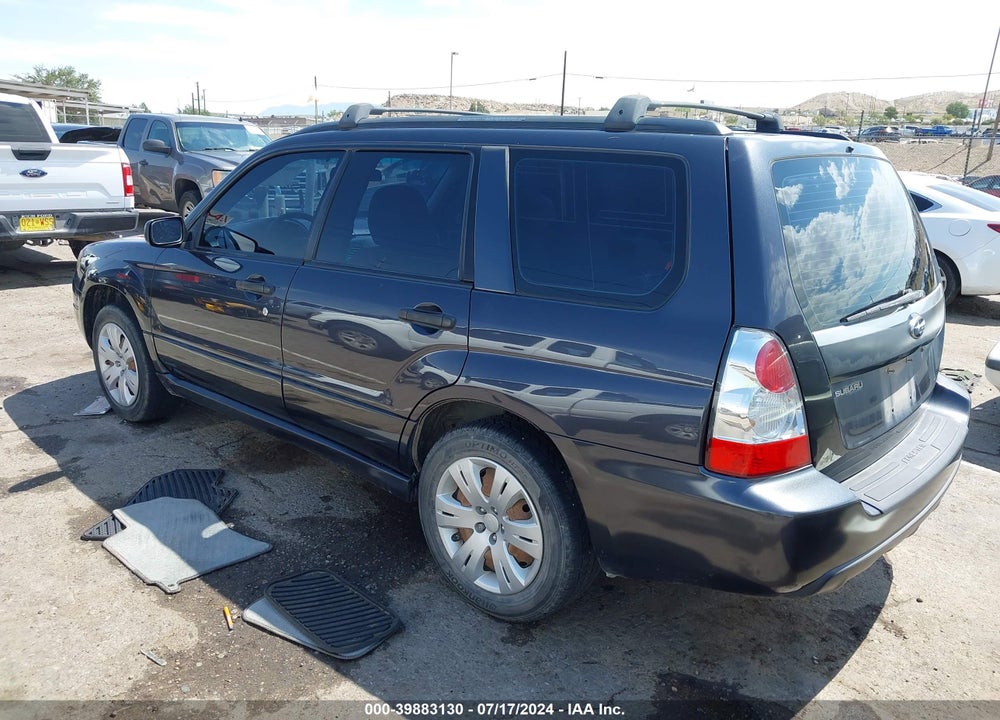 2008 SUBARU FORESTER 2.5X VIN: JF1SG63638H708351