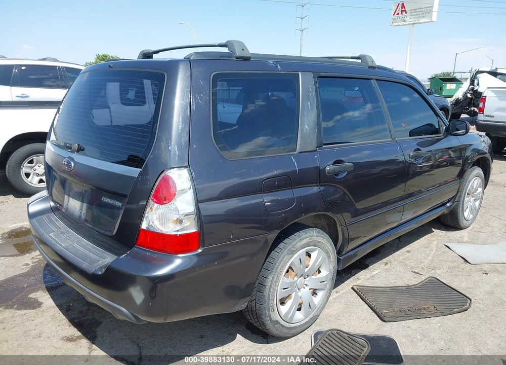 2008 SUBARU FORESTER 2.5X VIN: JF1SG63638H708351