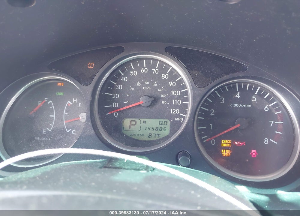 2008 SUBARU FORESTER 2.5X VIN: JF1SG63638H708351
