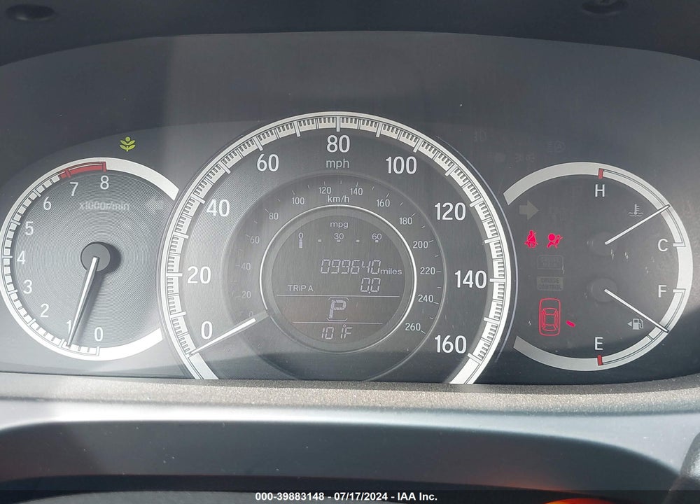 2016 HONDA ACCORD EX-L VIN: 1HGCR2F83GA195173