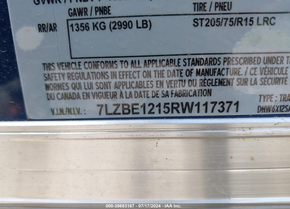 2024 DICO CO INC OTHER VIN: 7LZBE1215RW117371
