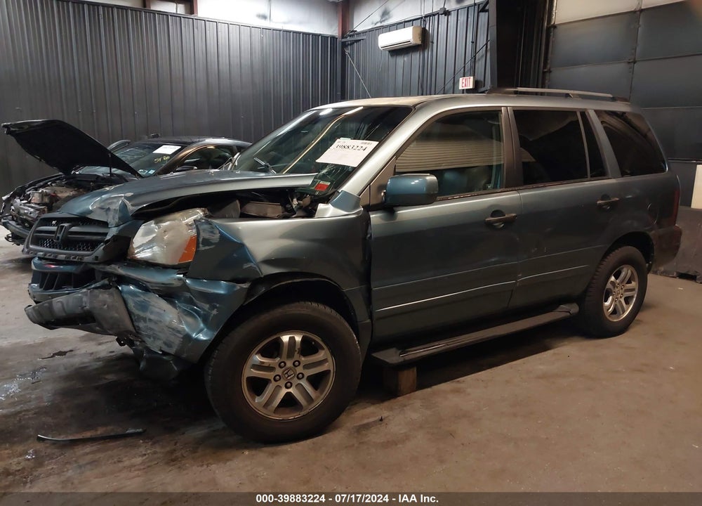 2005 HONDA PILOT EX-L VIN: 2HKYF18735H542471