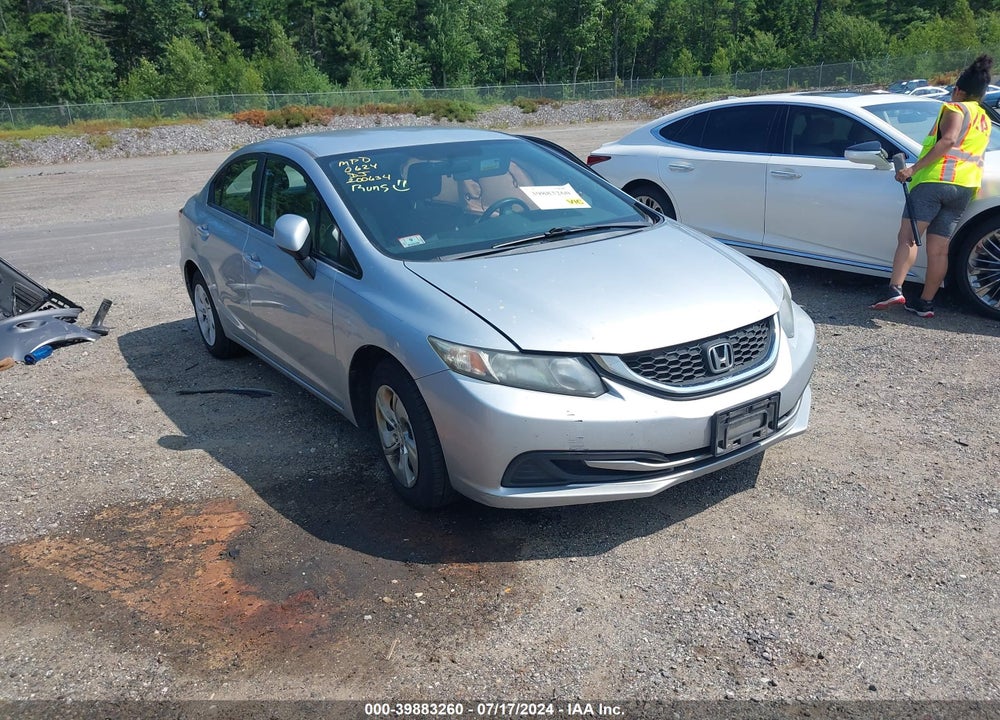 2013 HONDA CIVIC LX VIN: 2HGFB2F54DH530624