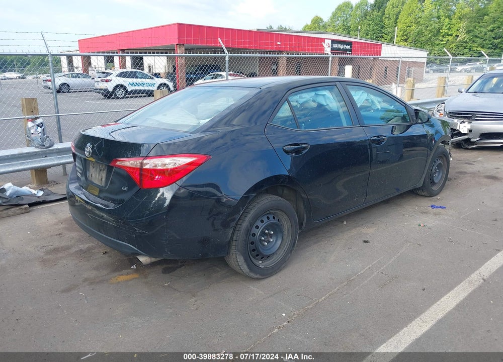 2019 TOYOTA COROLLA LE VIN: 2T1BURHE3KC211641