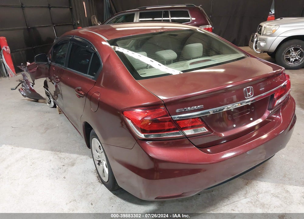 2013 HONDA CIVIC LX VIN: 19XFB2F5XDE219662