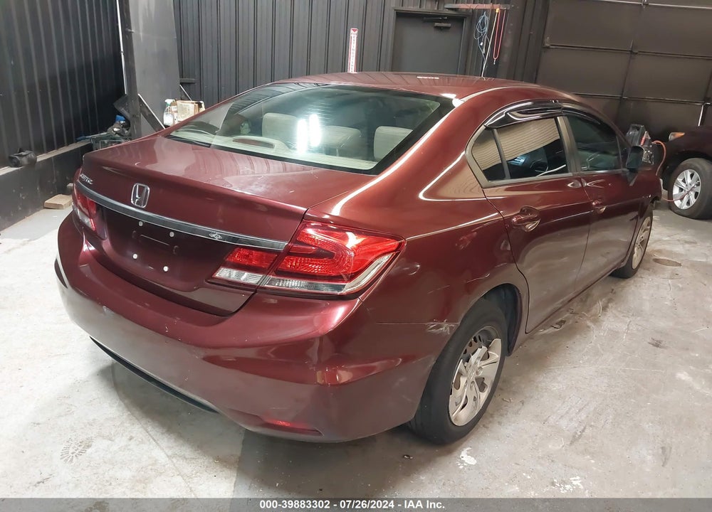 2013 HONDA CIVIC LX VIN: 19XFB2F5XDE219662