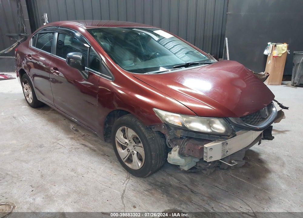 2013 HONDA CIVIC LX VIN: 19XFB2F5XDE219662