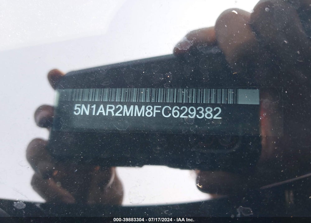 2015 NISSAN PATHFINDER SV VIN: 5N1AR2MM8FC629382