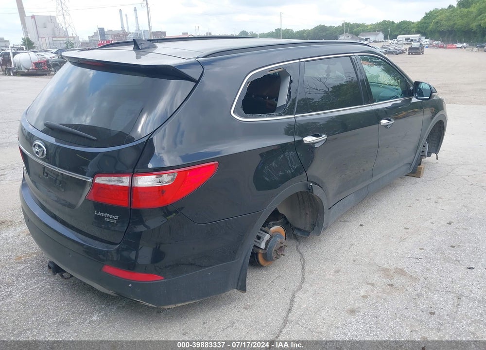 2014 HYUNDAI SANTA FE LIMITED VIN: KM8SR4HF2EU075549