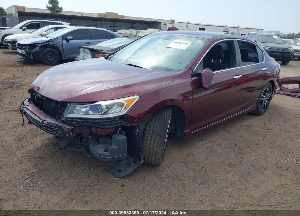 2016 HONDA ACCORD SPORT VIN: 1HGCR2F54GA080233