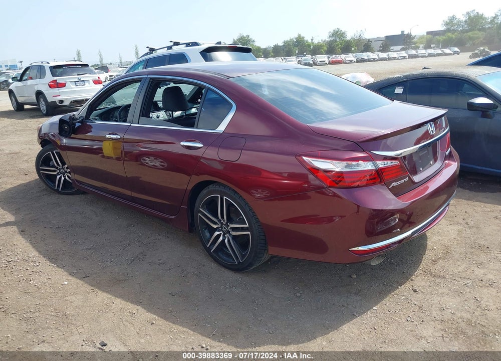 2016 HONDA ACCORD SPORT VIN: 1HGCR2F54GA080233
