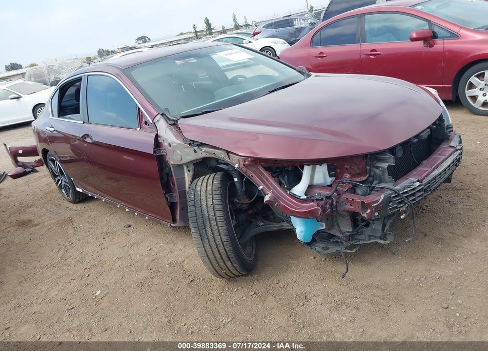 2016 HONDA ACCORD SPORT VIN: 1HGCR2F54GA080233