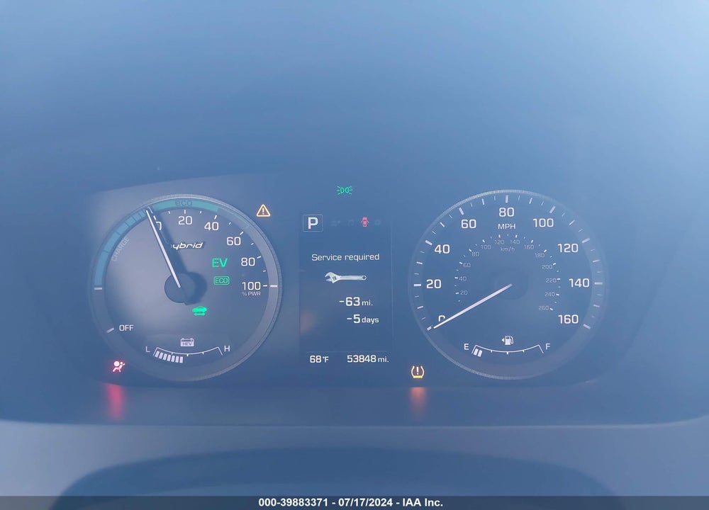 2016 HYUNDAI SONATA HYBRID SE VIN: KMHE24L19GA040296