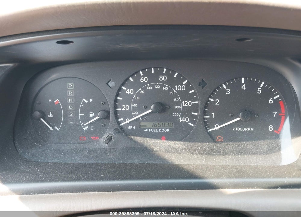 2000 TOYOTA CAMRY LE VIN: JT2BG22KXY0408167
