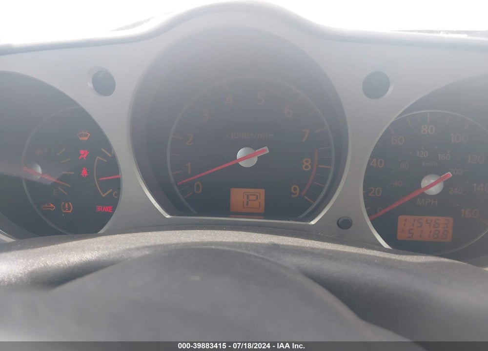 2008 NISSAN 350Z TOURING VIN: JN1BZ36A58M850438