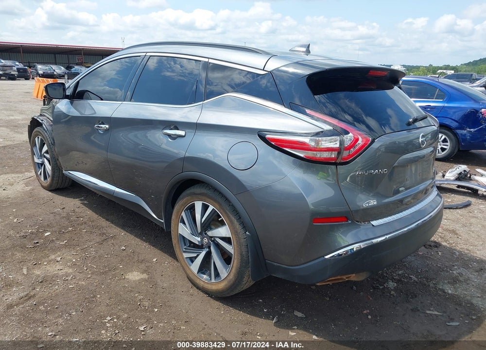 2017 NISSAN MURANO PLATINUM VIN: 5N1AZ2MH1HN183246