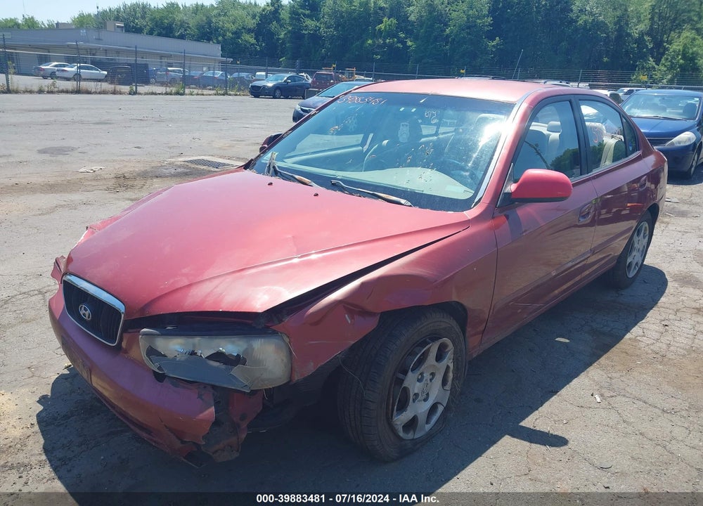 2002 HYUNDAI ELANTRA GLS VIN: KMHDN45D02U422640