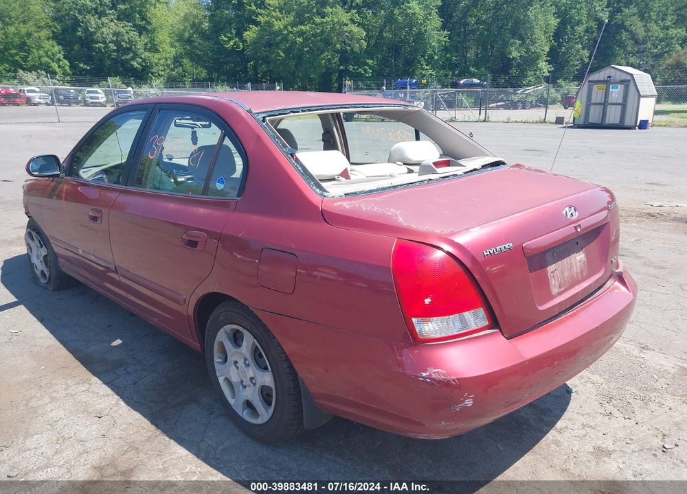 2002 HYUNDAI ELANTRA GLS VIN: KMHDN45D02U422640