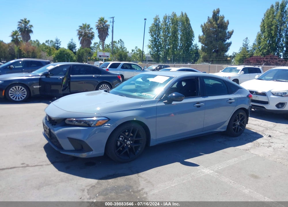 2022 HONDA CIVIC SPORT VIN: 19XFL2H89NE015926