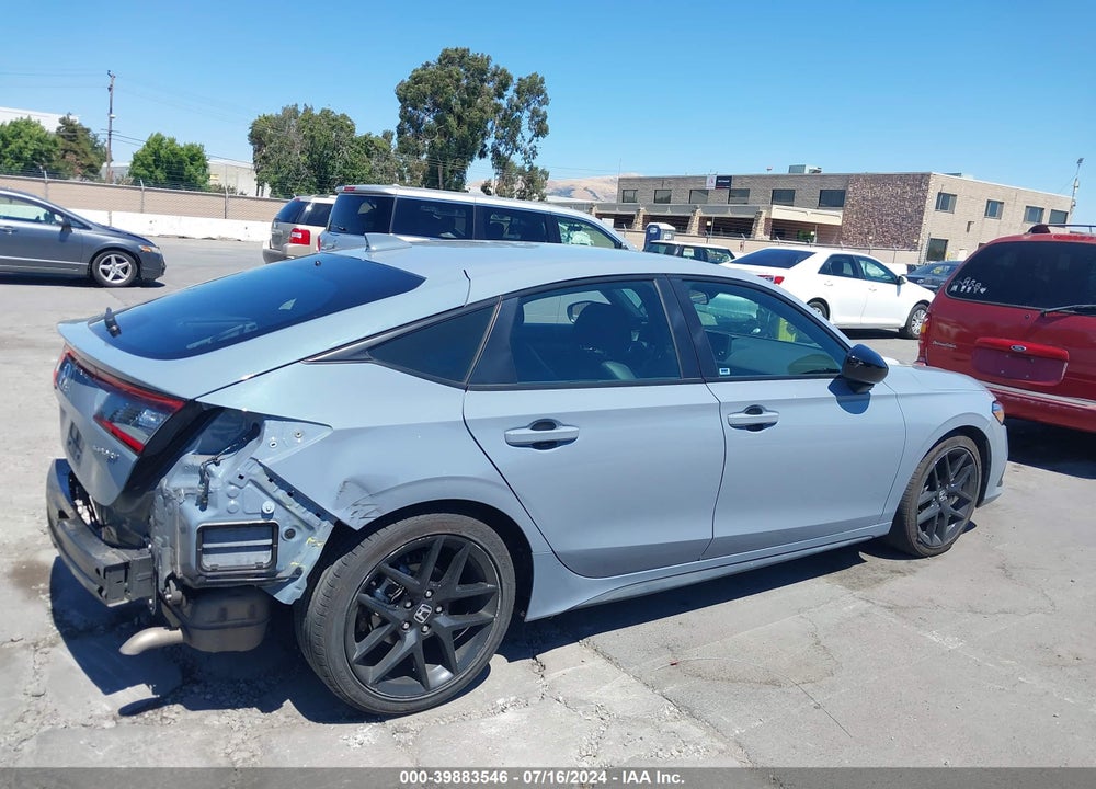 2022 HONDA CIVIC SPORT VIN: 19XFL2H89NE015926