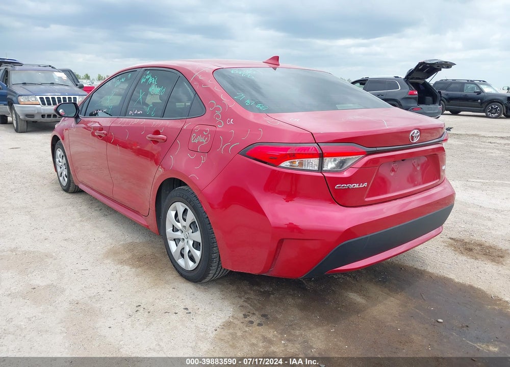 2021 TOYOTA COROLLA LE VIN: JTDEPMAE7MJ147855