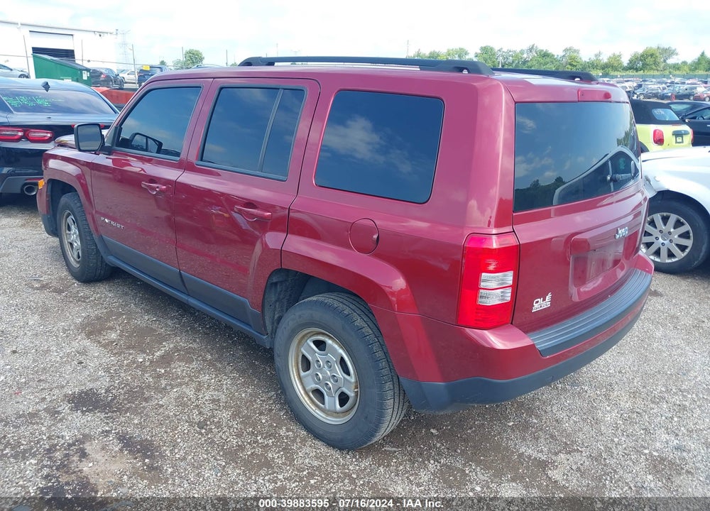 2015 JEEP PATRIOT SPORT VIN: 1C4NJPBB2FD431418