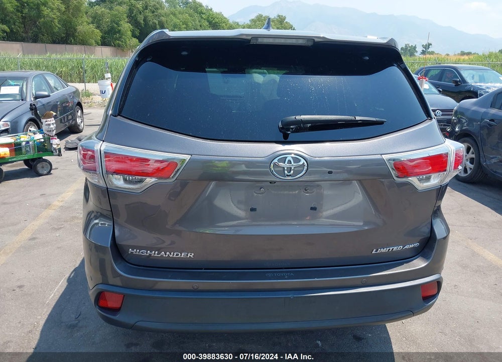 2016 TOYOTA HIGHLANDER LIMITED V6 VIN: 5TDDKRFH3GS336018