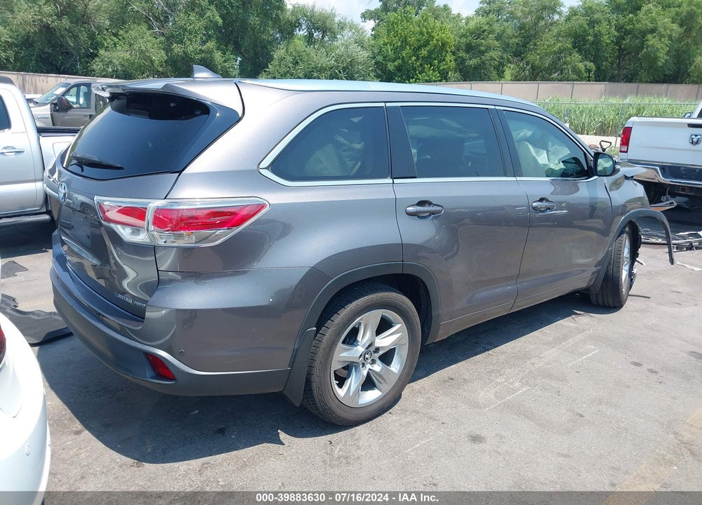 2016 TOYOTA HIGHLANDER LIMITED V6 VIN: 5TDDKRFH3GS336018