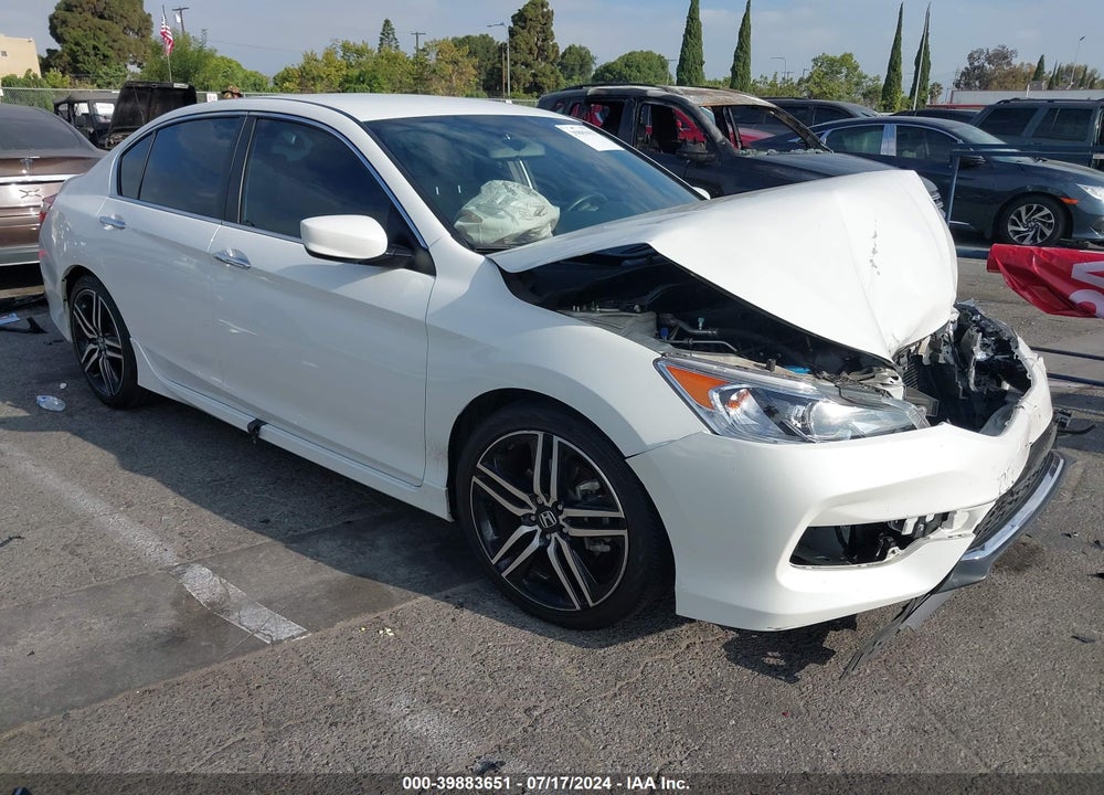 2017 HONDA ACCORD SPORT VIN: 1HGCR2F56HA299180