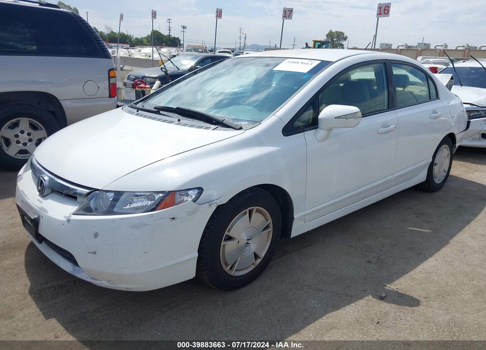 2007 HONDA CIVIC HYBRID VIN: JHMFA36287S017434