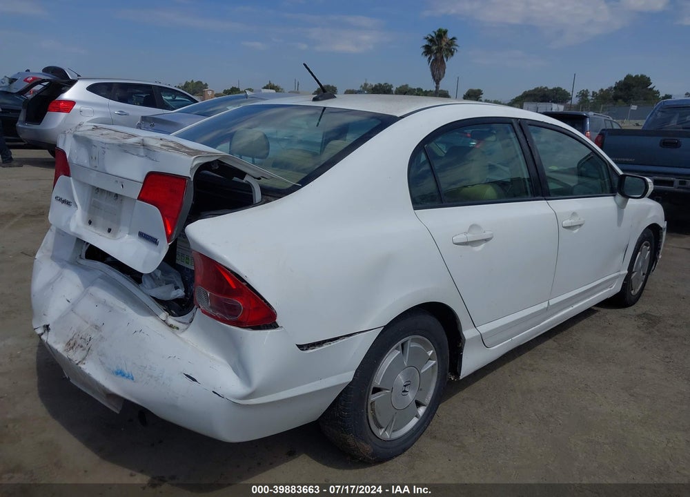 2007 HONDA CIVIC HYBRID VIN: JHMFA36287S017434