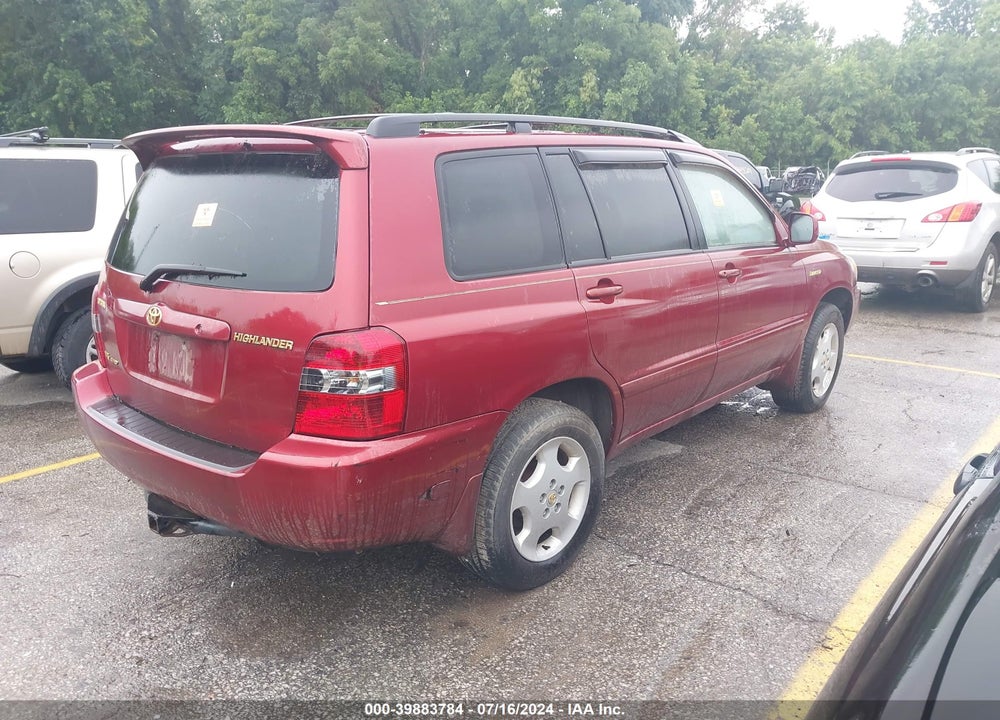 2005 TOYOTA HIGHLANDER LIMITED V6 VIN: JTEEP21A850069333