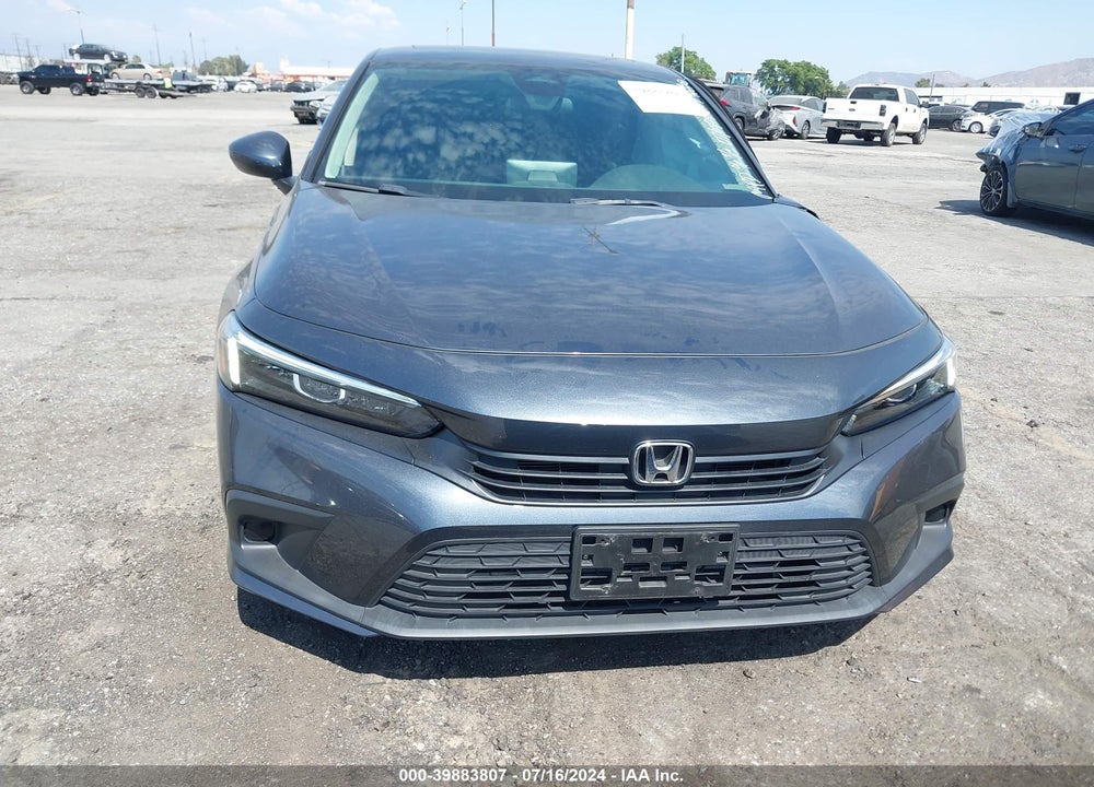 2022 HONDA CIVIC EX VIN: 2HGFE1F7XNH319139