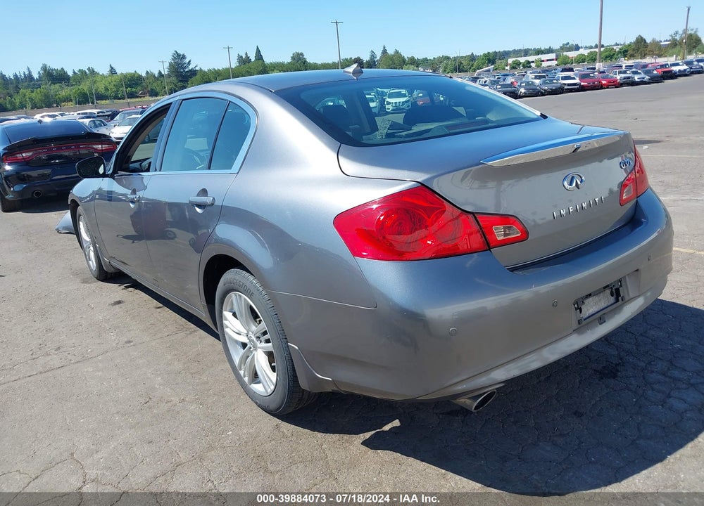 2010 INFINITI G37X VIN: JN1CV6AR1AM460196