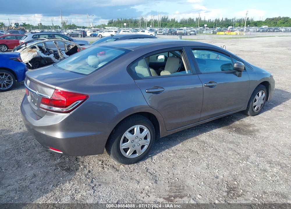 2014 HONDA CIVIC LX VIN: 19XFB2F54EE078556