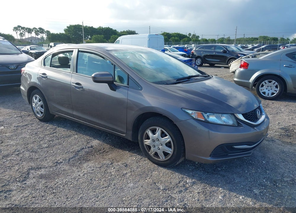2014 HONDA CIVIC LX VIN: 19XFB2F54EE078556