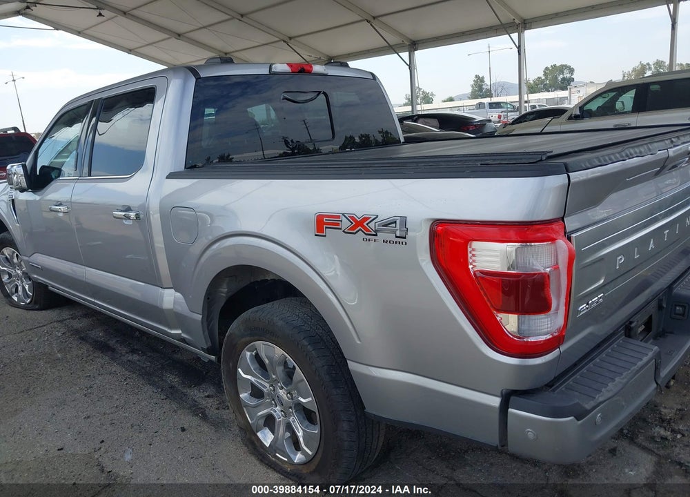 2022 FORD F-150 PLATINUM VIN: 1FTFW1ED0NFA16309