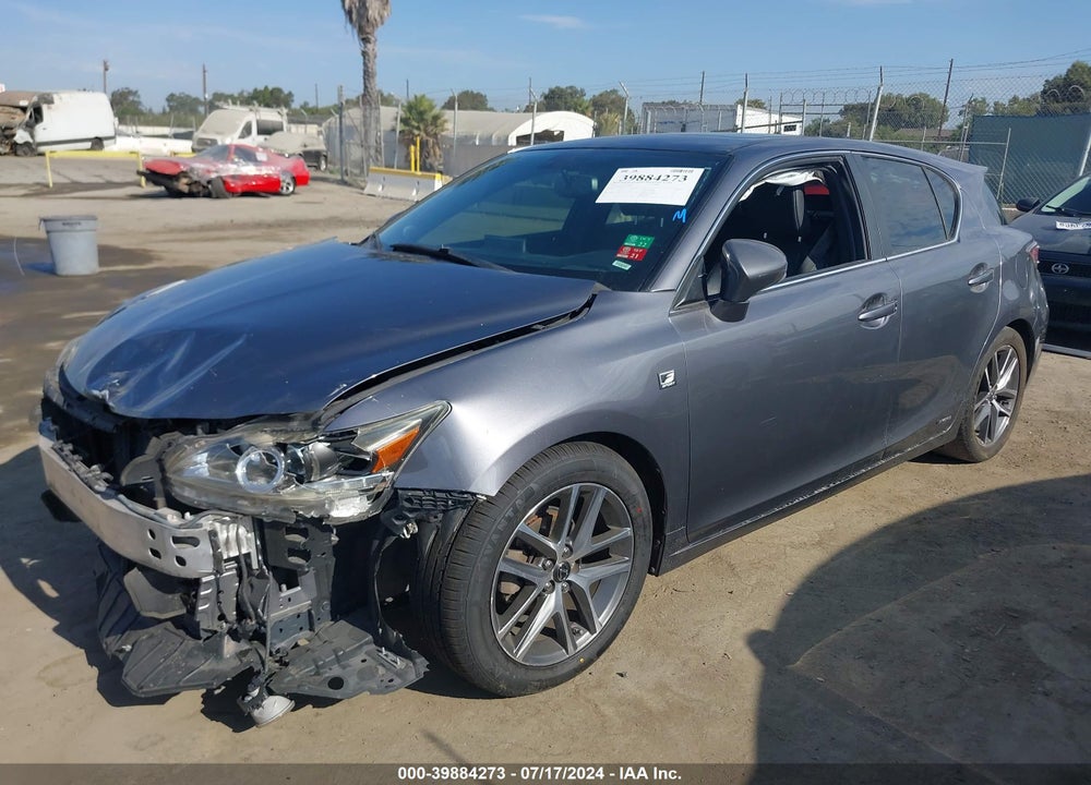 2015 LEXUS CT 200H VIN: JTHKD5BH4F2236563
