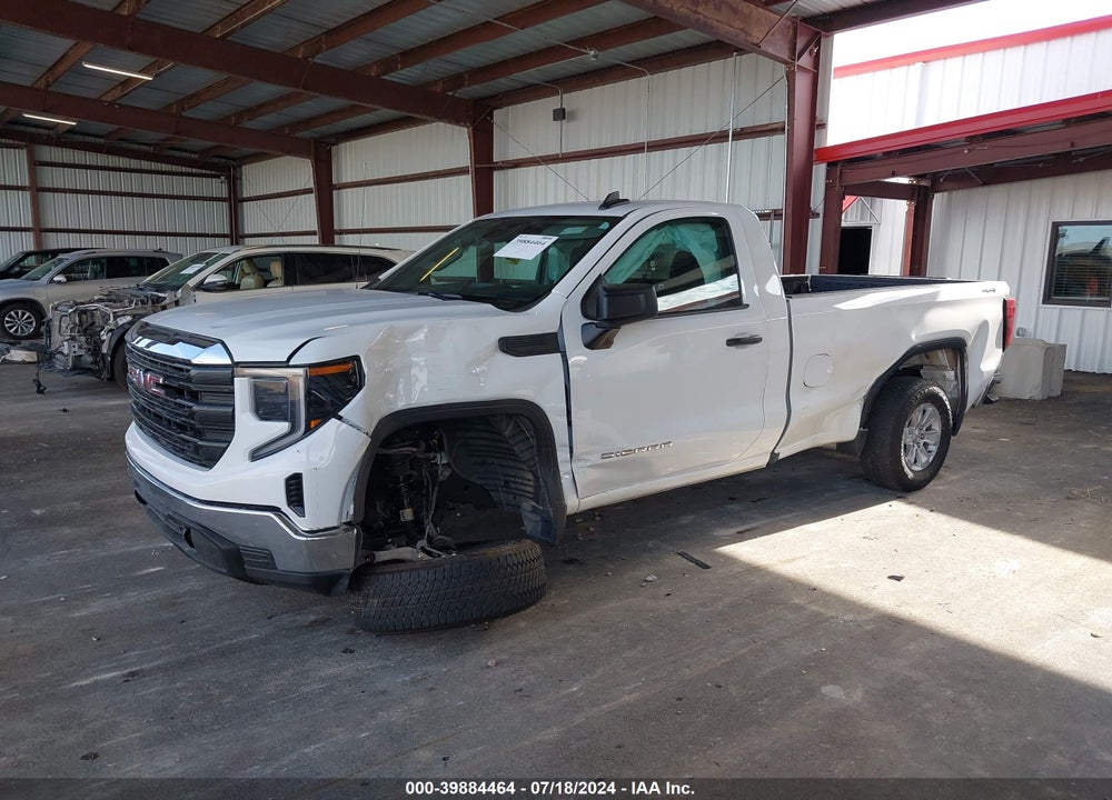 2023 GMC SIERRA 1500 4WD REGULAR CAB LONG BOX PRO VIN: 3GTNUAEK7PG192937