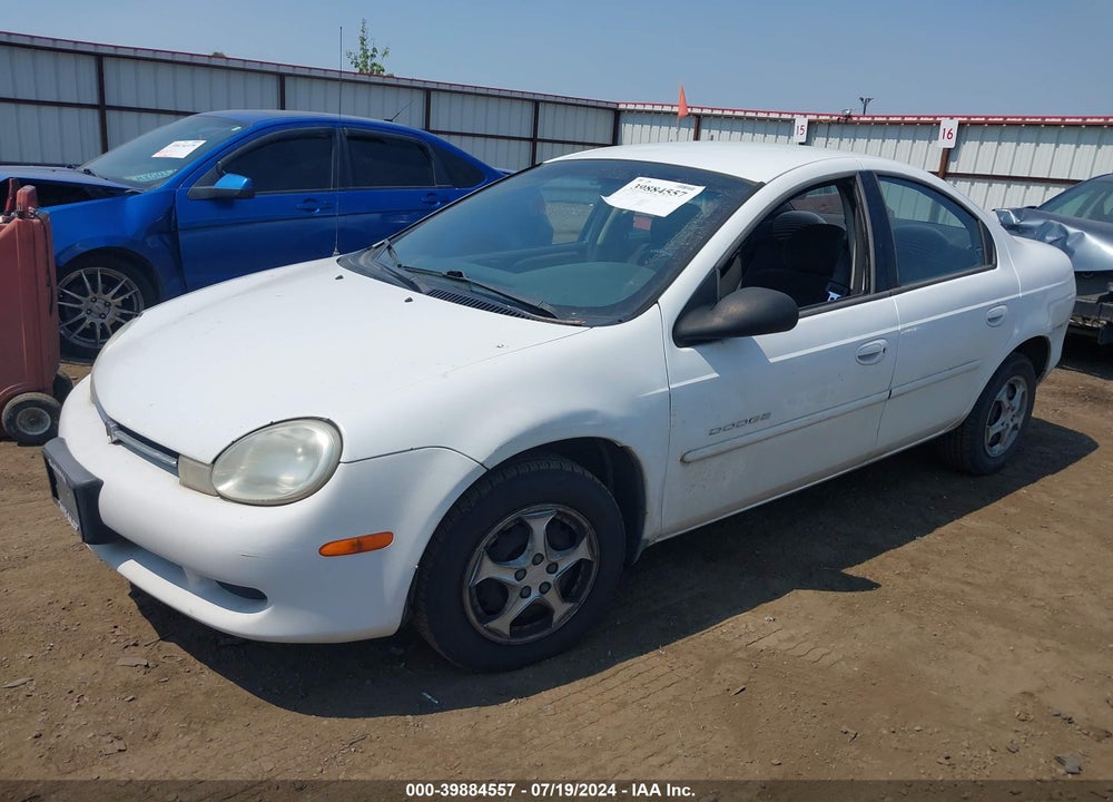 2000 DODGE NEON HIGHLINE VIN: 1B3ES46C8YD552554